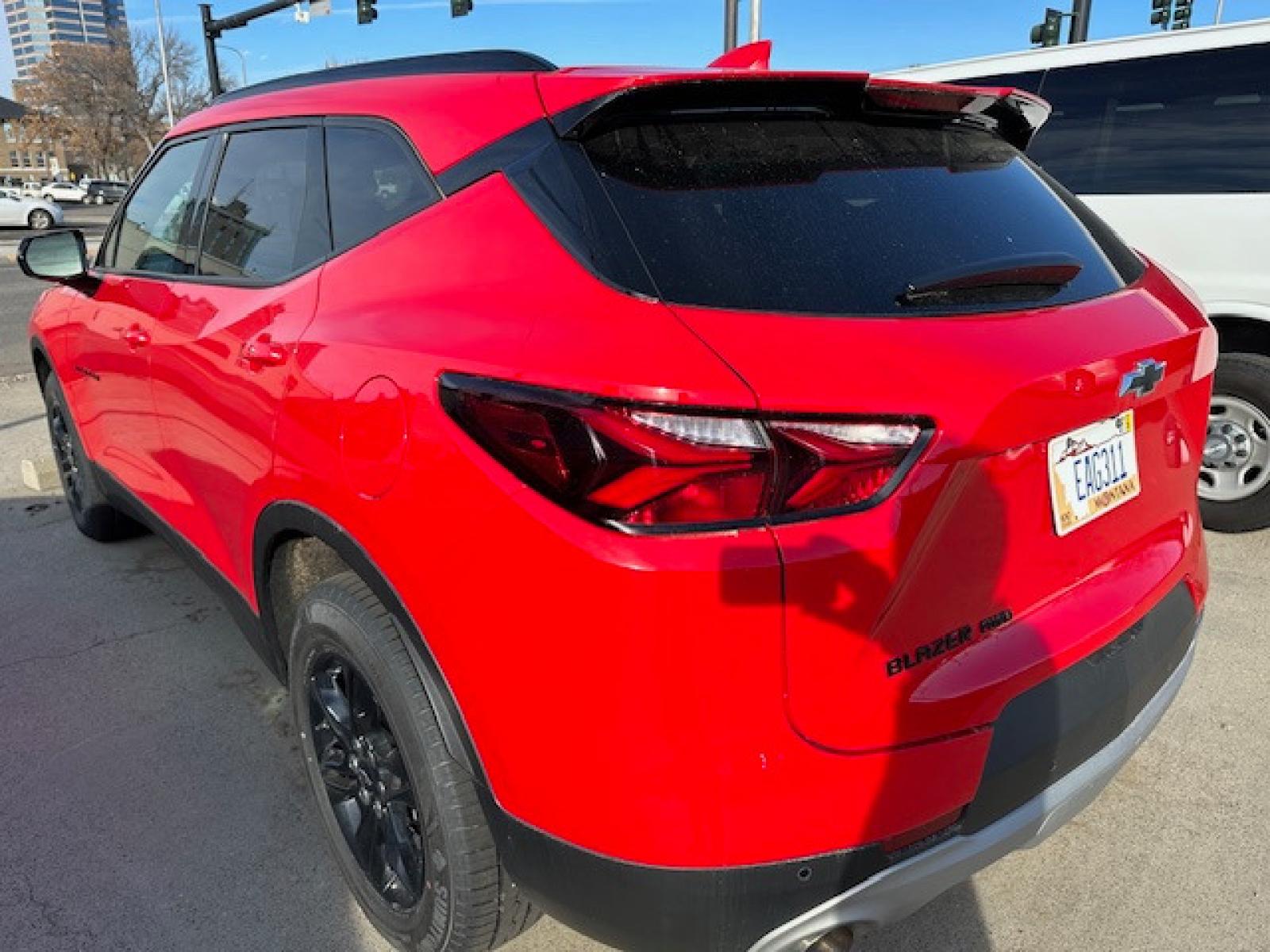 2022 Red /Charcoal Chevrolet Blazer 2LT AWD (3GNKBHR41NS) with an 2.0L L4 DOHC 16 TURBO engine, 9A transmission, located at 3200 1st Avenue North, Billings, MT, 59101, (406) 245-9055, 45.779270, -108.510742 - New Style Chevrolet Blazer 4X4 SUV Available for Purchase or Rent. Power Windows, Power Door Locks, Power Seat, Tilt Steering Column, Cruise Control, Factory LT Color Enhanced Wheels, Low Mileage & Super Fun to Drive! Auto Brokers of Montana/AA&A Auto Rental/Fox Car Rental Billings - Photo #2